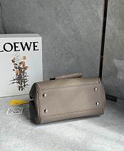 Loewe Medium Madrid Bag In Supple Grained Calfskin Taupe - 28.5x11x23cm - 4