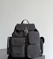 Bottega Veneta Crossroad Multipocket Backpack Black - 42x3x14cm - 1