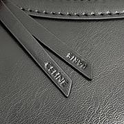 Celine Flat Cabas New Luggage In Glossy Calfskin Black - 44.5x31.5x0.5cm - 2