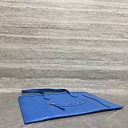 Celine Flat Cabas New Luggage In Glossy Calfskin Blue - 44.5x31.5x0.5cm - 4