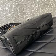 Valentino Garavani Panthea Shoulder Bag In Nappa Leather With Chevron Pattern Black - 33x19.5x9cm - 2