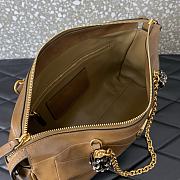 Valentino Garavani Panthea Shoulder Bag In Nappa Leather With Chevron Pattern Brown - 33x19.5x9cm - 2