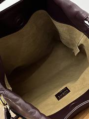 Loewe Flamenco Purse Tote In Mellow Nappa Lambskin Black/Dark Chestnut - 38x29x9cm - 6