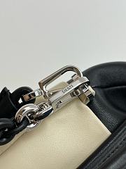 Loewe Flamenco Purse Tote In Mellow Nappa Lambskin Light Ghost/Black - 38x29x9cm - 2