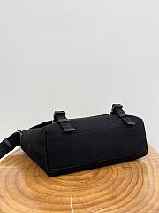 Loewe Medium Flex Messenger In Canvas And Suede Black/ Dark Gold - 38x27x9.5cm - 2