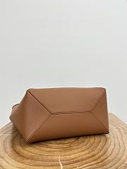 Loewe Medium Puzzle Fold Tote in Nappa Calfskin Caramel/Bright Green - 31x24.5x15cm - 5