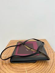 Loewe Medium Puzzle Fold Tote in Nappa Calfskin Black/Burgundy - 31x24.5x15cm - 3