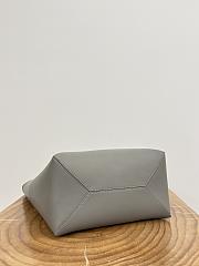 Loewe Medium Puzzle Fold Tote in Nappa Calfskin Grey/Light Ghost - 31x24.5x15cm - 4