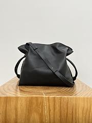 Loewe x Albers Medium Flamenco Clutch In Nappa Calfskin Black/Burgundy - 30x24.5x10.5cm - 5