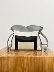 Loewe x Albers Medium Flamenco Clutch In Nappa Calfskin Grey/Light Ghost - 30x24.5x10.5cm - 1