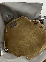 Loewe x Albers Medium Flamenco Clutch In Nappa Calfskin Grey/Light Ghost - 30x24.5x10.5cm - 3