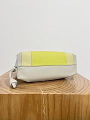 Loewe Medium Puzzle Fold Tote in Nappa Calfskin Pale Grey/Light Citrine - 31x24.5x15cm - 3
