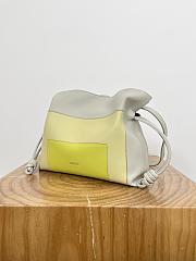 Loewe Medium Puzzle Fold Tote in Nappa Calfskin Pale Grey/Light Citrine - 31x24.5x15cm - 2