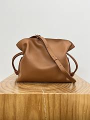 Loewe Small Puzzle Bag In Nappa Calfskin Caramel/Bright Green - 24x16.5x10.5cm - 4