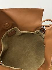 Loewe Small Puzzle Bag In Nappa Calfskin Caramel/Bright Green - 24x16.5x10.5cm - 3