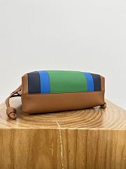 Loewe Small Puzzle Bag In Nappa Calfskin Caramel/Bright Green - 24x16.5x10.5cm - 2