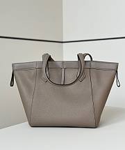 Fendi Origami Medium Taupe Leather Bag That Can Be Transformed - 27x27x16.5cm - 3