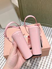 Miumiu Patent Leather Platform Sandals Pink 11.5cm - 6