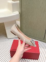Roger Vivier Efflorescence Ballerinas in Crystal Beige - 6