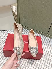 Roger Vivier Efflorescence Ballerinas in Crystal Beige - 5