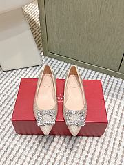 Roger Vivier Efflorescence Ballerinas in Crystal Beige - 4