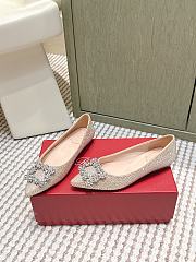Roger Vivier Efflorescence Ballerinas in Crystal Beige - 2