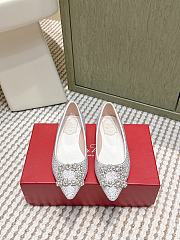 Roger Vivier Efflorescence Ballerinas in Crystal White - 4