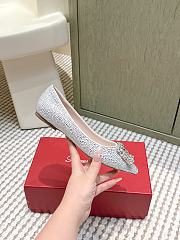 Roger Vivier Efflorescence Ballerinas in Crystal White - 6