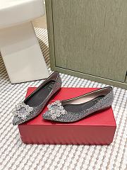 Roger Vivier Efflorescence Ballerinas in Crystal Black - 3