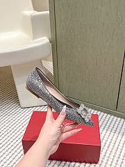 Roger Vivier Efflorescence Ballerinas in Crystal Black - 2