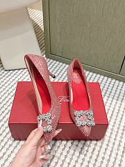 Roger Vivier Efflorescence Pums in Crystal Red 6.5cm - 5
