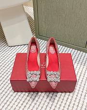 Roger Vivier Efflorescence Pums in Crystal Red 6.5cm - 6