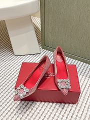 Roger Vivier Efflorescence Pums in Crystal Red 6.5cm - 3