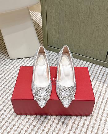 Roger Vivier Efflorescence Pums in Crystal White 6.5cm
