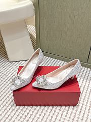Roger Vivier Efflorescence Pums in Crystal White 6.5cm - 5
