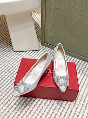 Roger Vivier Efflorescence Pums in Crystal White 6.5cm - 3
