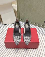 Roger Vivier Efflorescence Pums in Crystal Black 6.5cm - 6