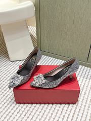 Roger Vivier Efflorescence Pums in Crystal Black 6.5cm - 4