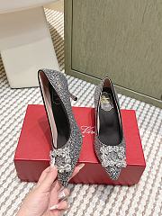 Roger Vivier Efflorescence Pums in Crystal Black 6.5cm - 3