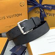 LV Drift Rockabilly 35mm Belt Black M4396U - 1