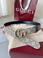 Gucci Reversible GG Marmont Belt Beige Supreme And Black Leather 3cm - 3