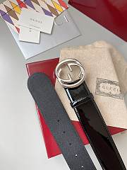 Gucci Interlocking G Leather Belt Black - 4