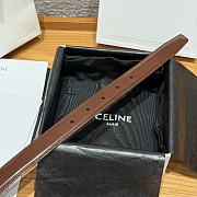 Celine Medium 25mm Vivienne Belt In Taurillon Leather Brown - 5