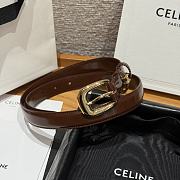 Celine Medium 25mm Vivienne Belt In Taurillon Leather Brown - 4