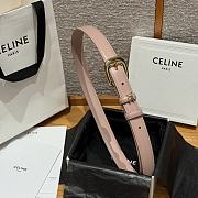 Celine Medium 25mm Vivienne Belt In Natural Calfskin Pink - 2