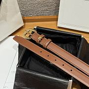 Celine Medium 25mm Vivienne Belt In Natural Calfskin Brown - 6