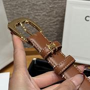 Celine Medium 25mm Vivienne Belt In Natural Calfskin Brown - 4