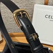 Celine Medium 25mm Vivienne Belt In Natural Calfskin Black - 5