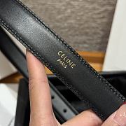 Celine Medium 25mm Vivienne Belt In Natural Calfskin Black - 4