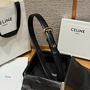 Celine Medium 25mm Vivienne Belt In Natural Calfskin Black - 2